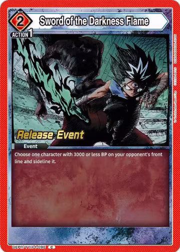 Sword of the Darkness Flame (UEPR/YYH-1-096), Yu Yu Hakusho: Ghost Files Release Event Cards — Union Arena card price