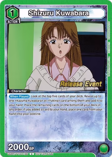 Shizuru Kuwabara (UEPR/YYH-1-106), Yu Yu Hakusho: Ghost Files Release Event Cards — Union Arena card price