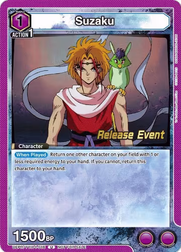 Suzaku (UEPR/YYH-1-016), Yu Yu Hakusho: Ghost Files Release Event Cards — Union Arena card price