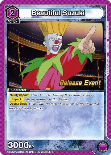 Beautiful Suzuki (001) (UEPR/YYH-1-001), Yu Yu Hakusho: Ghost Files Release Event Cards — Union Arena card price