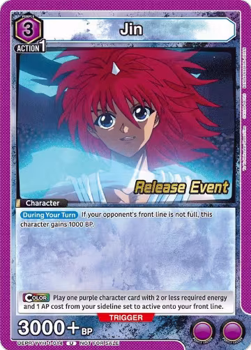 Jin (014) (UEPR/YYH-1-014), Yu Yu Hakusho: Ghost Files Release Event Cards — Union Arena card price