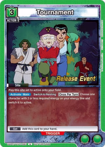Tournament (UEPR/YYH-1-063), Yu Yu Hakusho: Ghost Files Release Event Cards — Union Arena card price