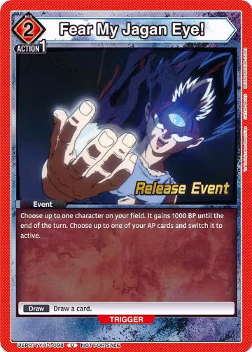 Fear My Jagan Eye! (UEPR/YYH-1-098), Yu Yu Hakusho: Ghost Files Release Event Cards — Union Arena card price