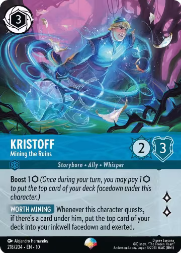 Kristoff - Mining the Ruins (Epic) (218/204), Whispers in the Well — Lorcana card price
