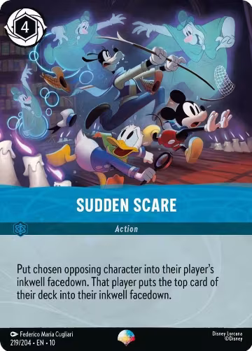 Sudden Scare (Epic) (219/204), Whispers in the Well — Lorcana card price