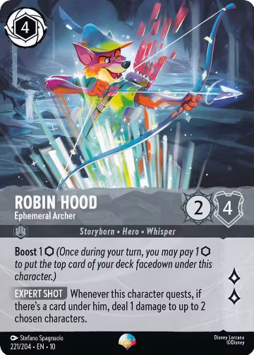 Robin Hood - Ephemeral Archer (Epic) (221/204), Whispers in the Well — Lorcana card price