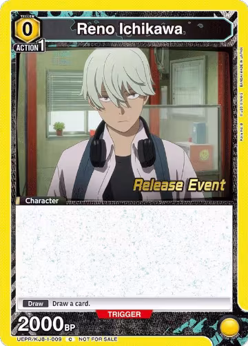 Reno Ichikawa (009) (UEPR/KJ8-1-009), Kaiju No. 8 Release Event Cards — Union Arena card price