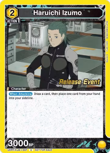Haruichi Izumo (007) (UEPR/KJ8-1-007), Kaiju No. 8 Release Event Cards — Union Arena card price