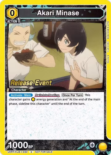 Akari Minase (032) (UEPR/KJ8-1-032), Kaiju No. 8 Release Event Cards — Union Arena card price