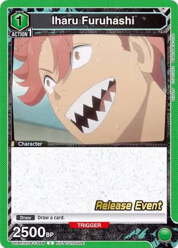 Iharu Furuhashi (064) (UEPR/KJ8-1-064), Kaiju No. 8 Release Event Cards — Union Arena card price