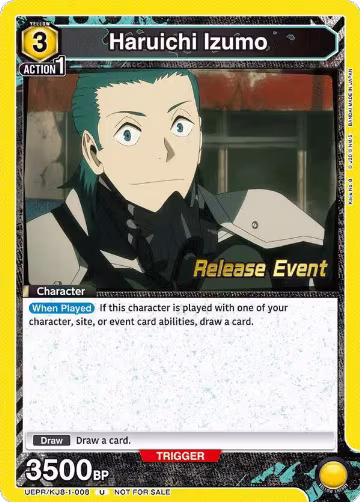 Haruichi Izumo (008) (UEPR/KJ8-1-008), Kaiju No. 8 Release Event Cards — Union Arena card price