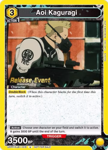 Aoi Kaguragi (015) (UEPR/KJ8-1-015), Kaiju No. 8 Release Event Cards — Union Arena card price