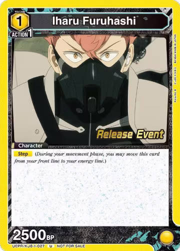 Iharu Furuhashi (027) (UEPR/KJ8-1-027), Kaiju No. 8 Release Event Cards — Union Arena card price
