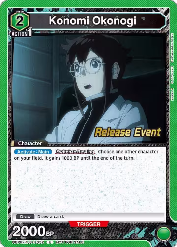 Konomi Okonogi (052) (UEPR/KJ8-1-052), Kaiju No. 8 Release Event Cards — Union Arena card price