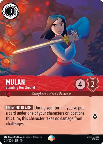 Mulan - Standing Her Ground (Epic) (215/204), Whispers in the Well — Lorcana card price
