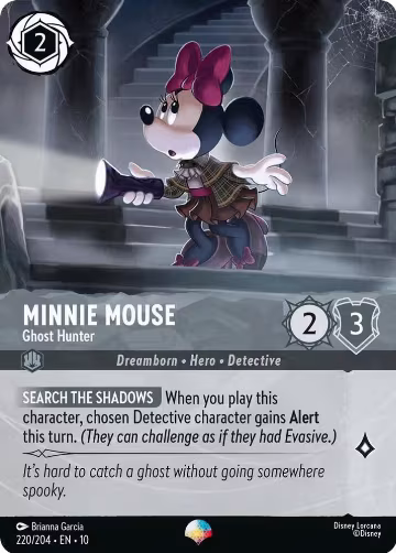 Minnie Mouse - Ghost Hunter (Epic) (220/204), Whispers in the Well — Lorcana card price