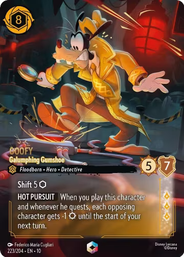 Goofy - Galumphing Gumshoe (Enchanted) (223/204), Whispers in the Well — Lorcana card price