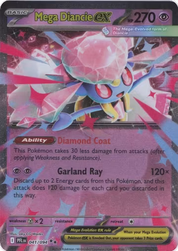 Mega Diancie ex (041/094), Phantasmal Flames — Pokémon card price
