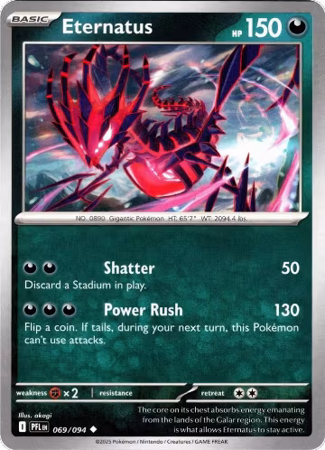 Eternatus (069/094), Phantasmal Flames — Pokémon card price