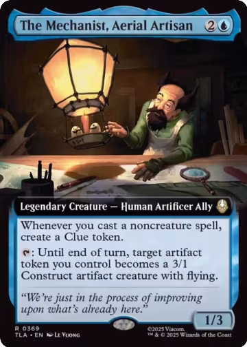 The Mechanist, Aerial Artisan (Extended Art) (369), Avatar: The Last Airbender — Magic card price