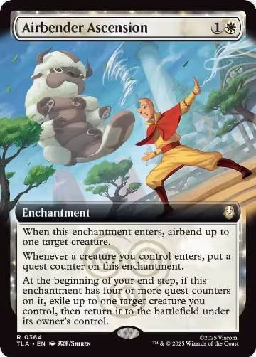 Airbender Ascension (Extended Art) (364), Avatar: The Last Airbender — Magic card price