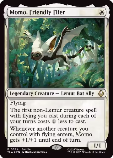 Momo, Friendly Flier (394), Unique and Miscellaneous Promos — Magic card price