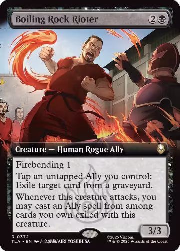 Boiling Rock Rioter (Extended Art) (372), Avatar: The Last Airbender — Magic card price