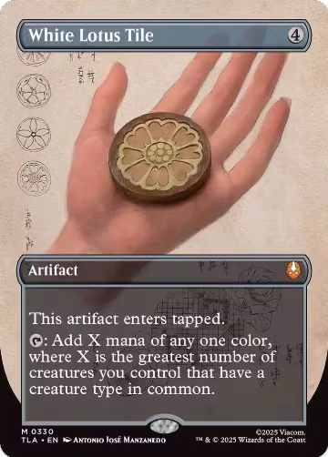White Lotus Tile (Borderless) (330), Avatar: The Last Airbender — Magic card price