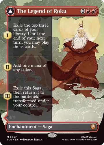 The Legend of Roku (Borderless) (357), Avatar: The Last Airbender — Magic card price