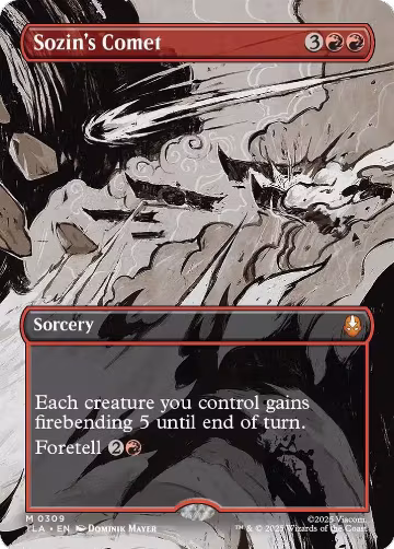 Sozin's Comet (0309) (Borderless) (309), Avatar: The Last Airbender — Magic card price