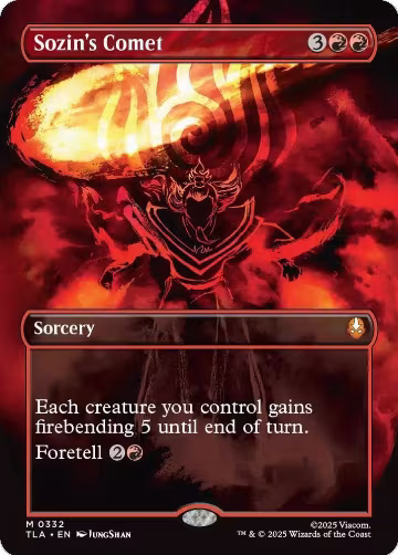 Sozin's Comet (0332) (Borderless) (332), Avatar: The Last Airbender — Magic card price