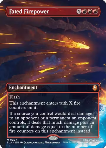 Fated Firepower (Borderless) (297), Avatar: The Last Airbender — Magic card price