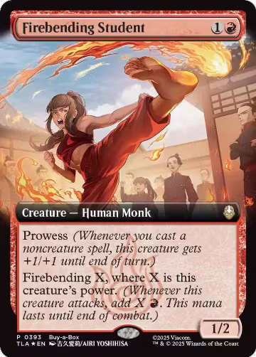 Firebending Student (Extended Art) (393), Buy-A-Box Promos — Magic card price