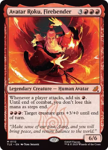 Avatar Roku, Firebender (112), Avatar: The Last Airbender: Eternal-Legal — Magic card price