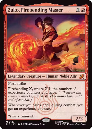 Zuko, Firebending Master (127), Avatar: The Last Airbender: Eternal-Legal — Magic card price