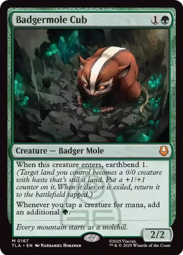 Badgermole Cub (167), Avatar: The Last Airbender — Magic card price