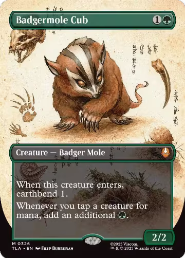Badgermole Cub (Borderless) (326), Avatar: The Last Airbender — Magic card price