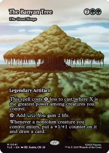 The Banyan Tree - The Great Henge (Borderless) (41), Avatar: The Last Airbender: Eternal-Legal — Magic card price