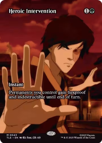 Heroic Intervention (Borderless) (43), Avatar: The Last Airbender: Eternal-Legal — Magic card price