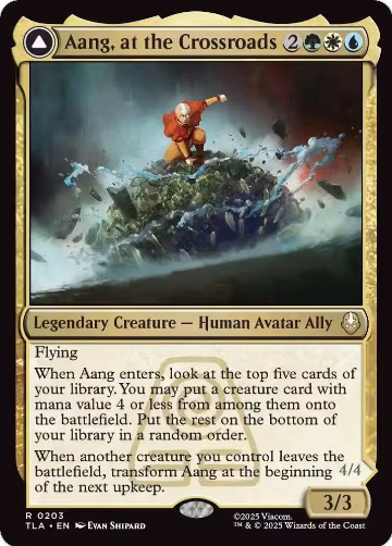 Aang, at the Crossroads (203), Avatar: The Last Airbender — Magic card price