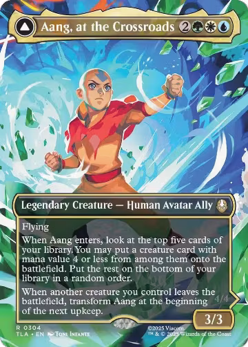 Aang, at the Crossroads (Borderless) (304), Avatar: The Last Airbender — Magic card price