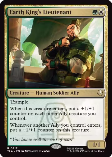 Earth King's Lieutenant (217), Avatar: The Last Airbender — Magic card price