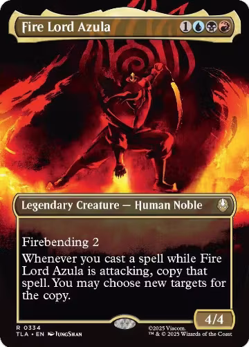 Fire Lord Azula (0334) (Borderless) (334), Avatar: The Last Airbender — Magic card price