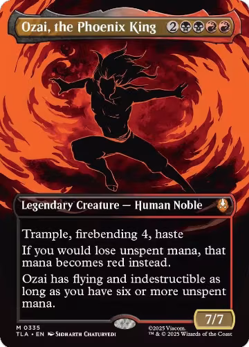 Ozai, the Phoenix King (0335) (Borderless) (335), Avatar: The Last Airbender — Magic card price