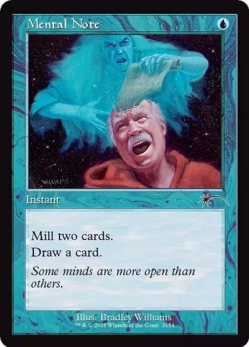 Mental Note (Retro Frame) (2154), Secret Lair Drop Series — Magic card price