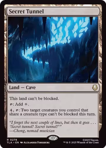 Secret Tunnel (278), Avatar: The Last Airbender — Magic card price
