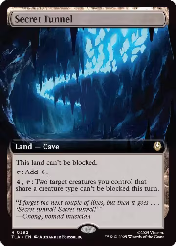 Secret Tunnel (Extended Art) (392), Avatar: The Last Airbender — Magic card price