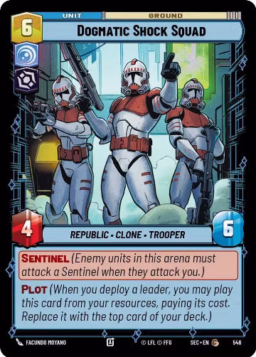 Dogmatic Shock Squad (Foil) (546), Secrets of Power — Star Wars card price