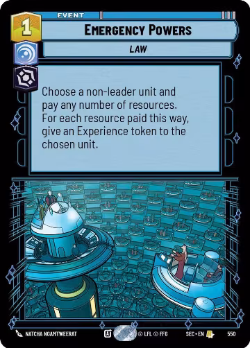 Emergency Powers (Foil) (550), Secrets of Power — Star Wars card price