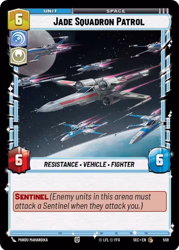 Jade Squadron Patrol (Foil) (559), Secrets of Power — Star Wars card price